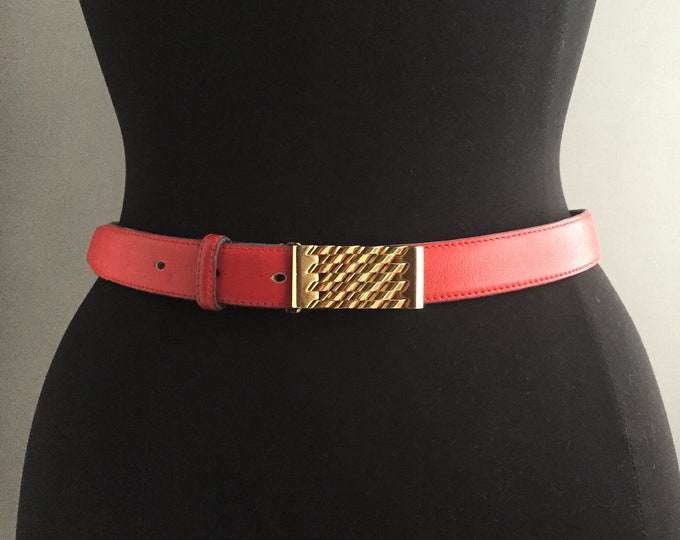 Designer italian leather belt alan austin