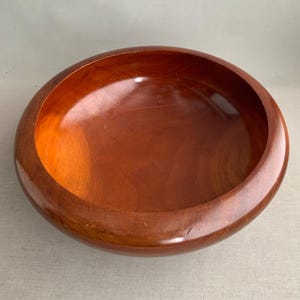 Turned wood bowl