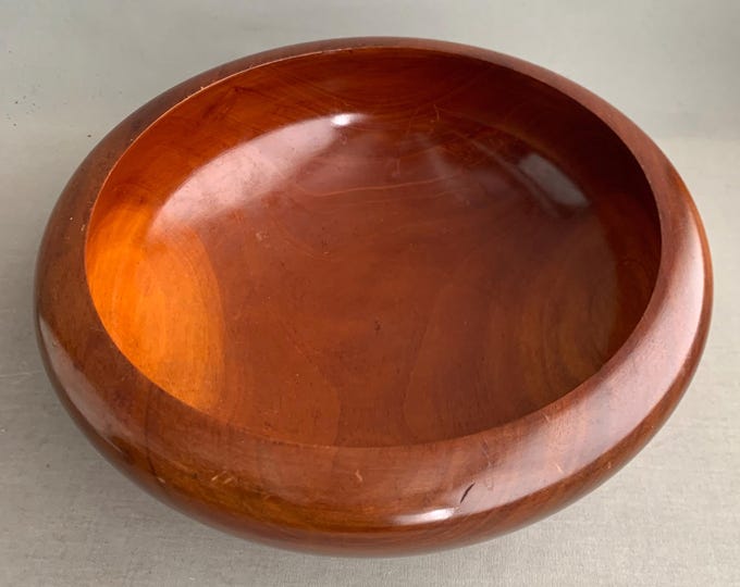 Turned wood bowl