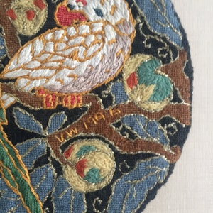 framed embroidery bird picture image 5