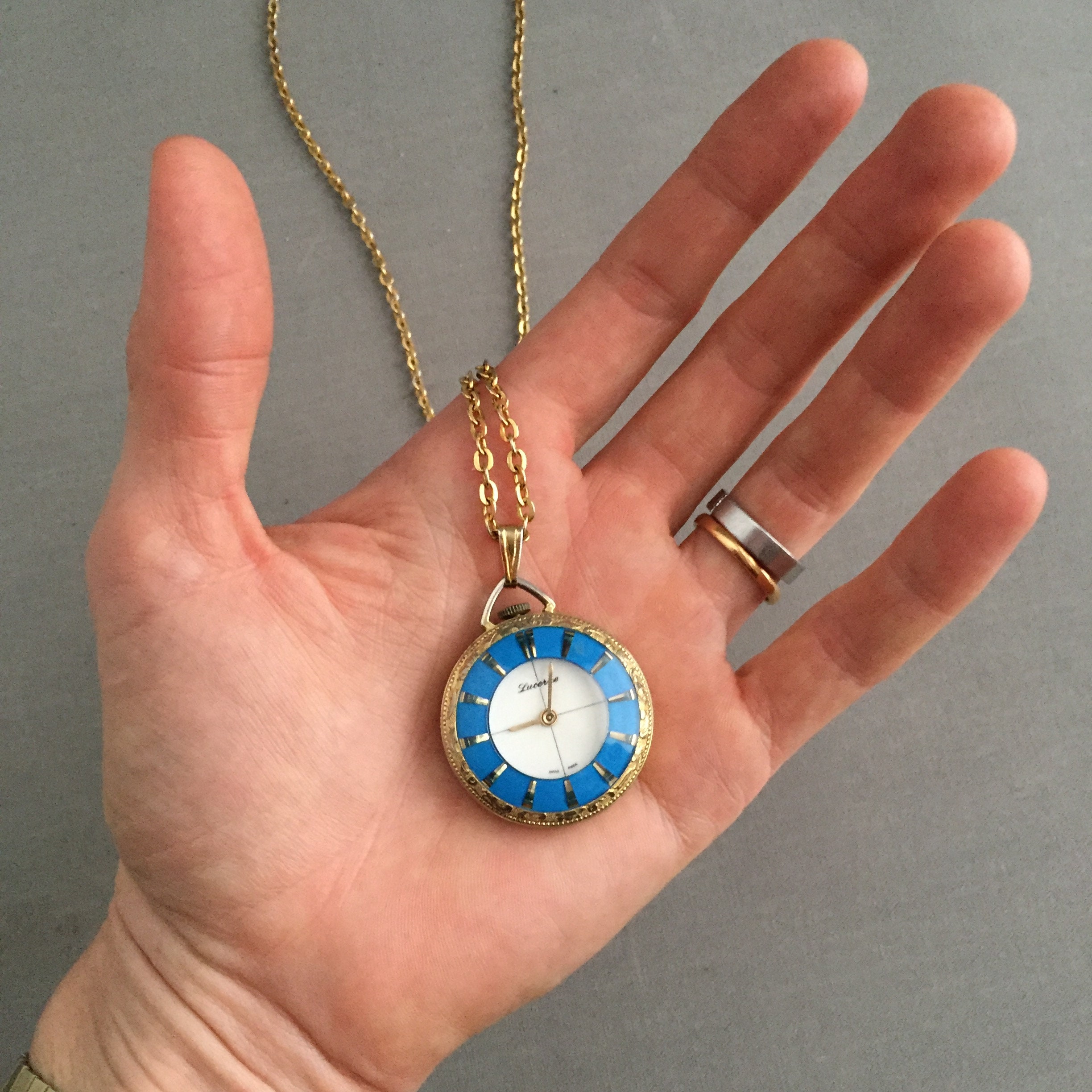 Elegant Swiss Lucerne Watch Pendant Necklace Silvertone | Etsy UK | Pendant,  Pendant watches, Vintage watches