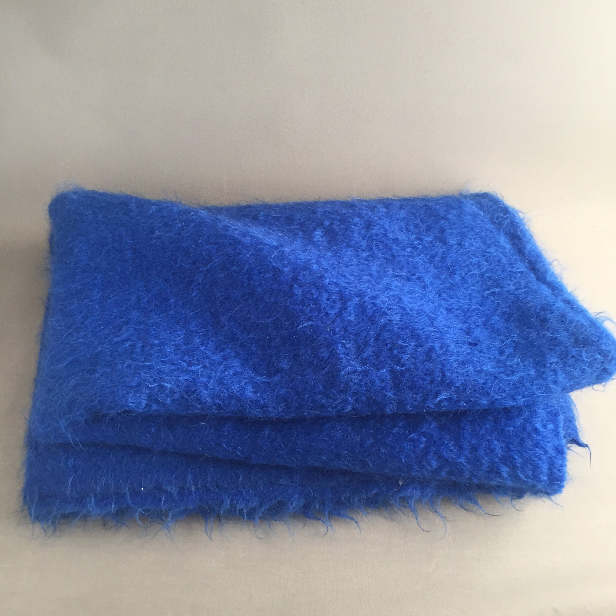 cobalt blue mohair blanket