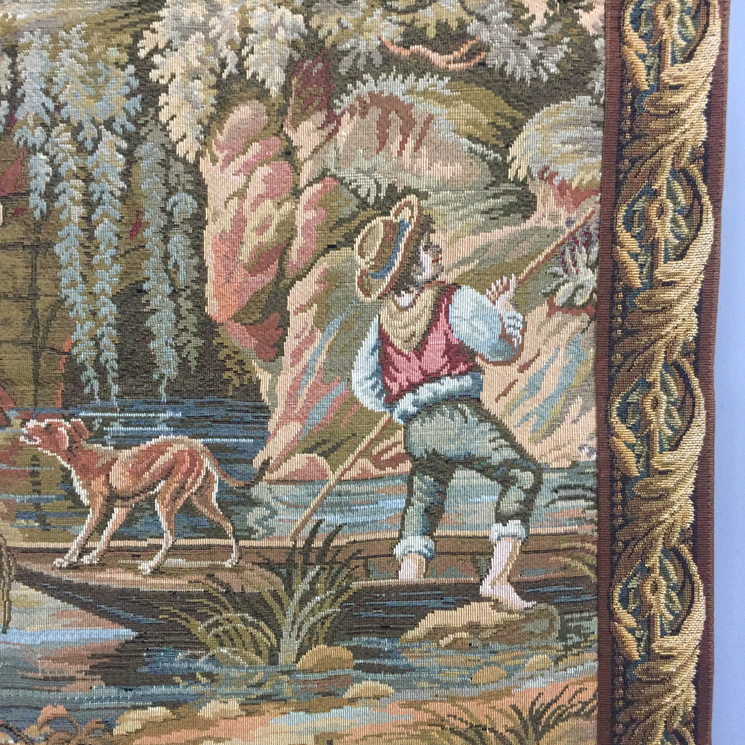 Vintage Belgium Tapestry Wall Hanging - Etsy