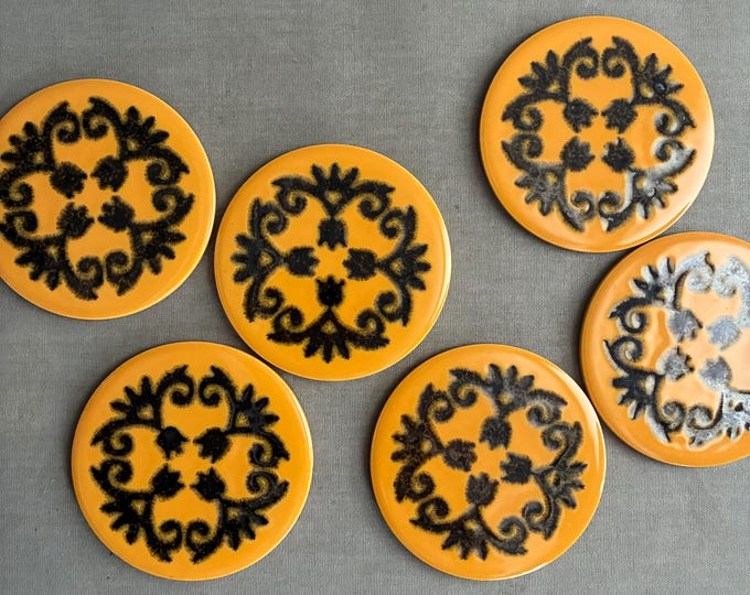 1970s ceramic coasters