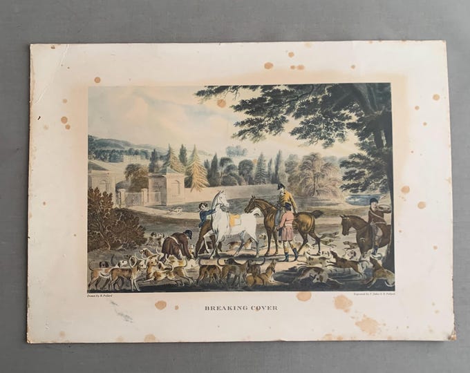 Breaking cover - lithograph by Robert Pollard