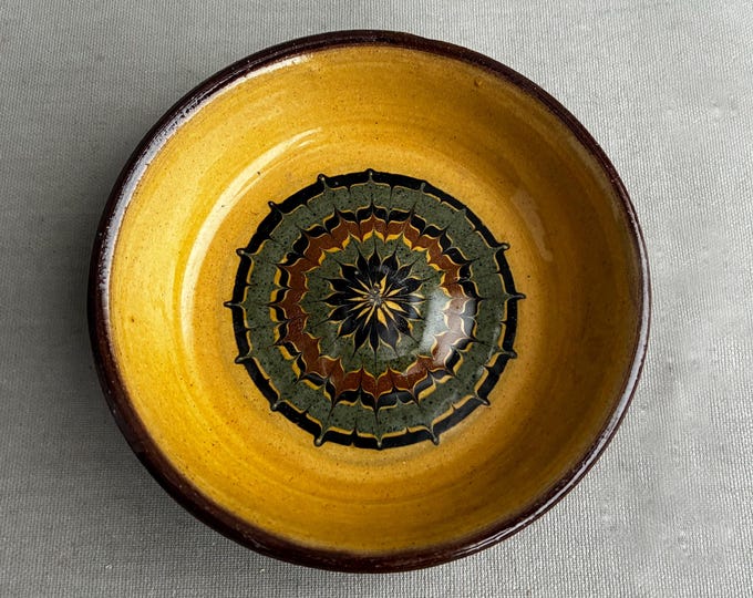 studio pottery trinket dish by John Brownhill Layham Pottery Suffolk