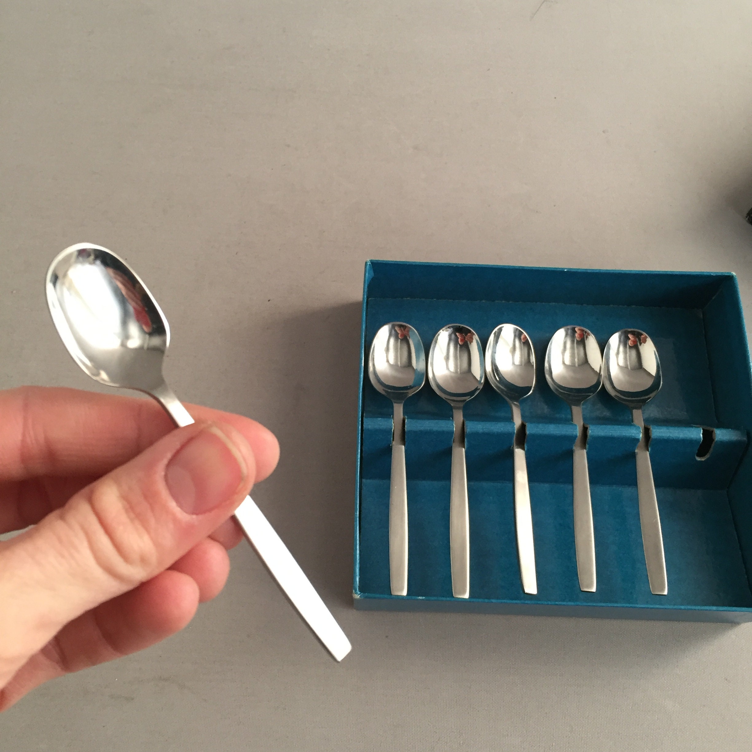 viners chelsea steel coffee spoons