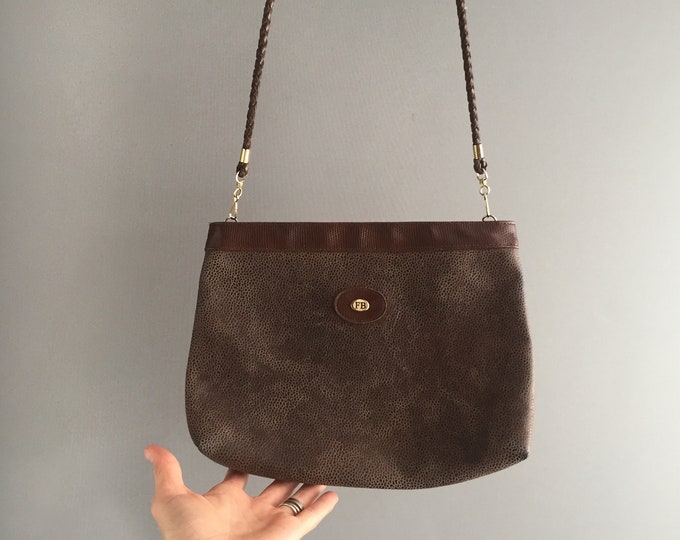 1980s leather shoulder bag