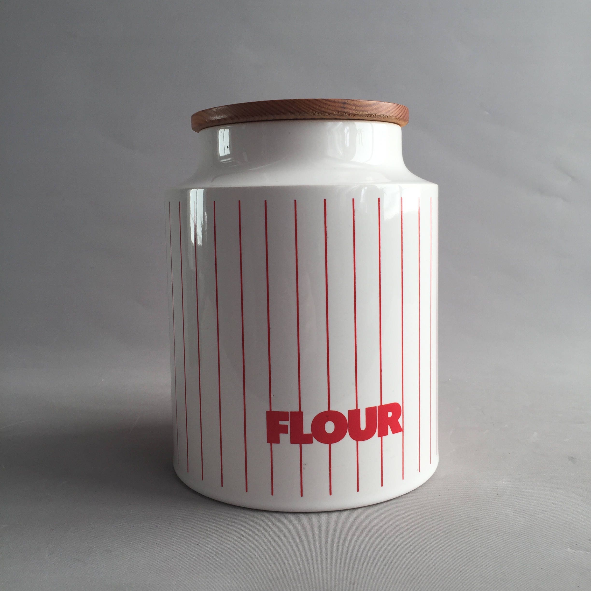 1970s Hornsea flour jar