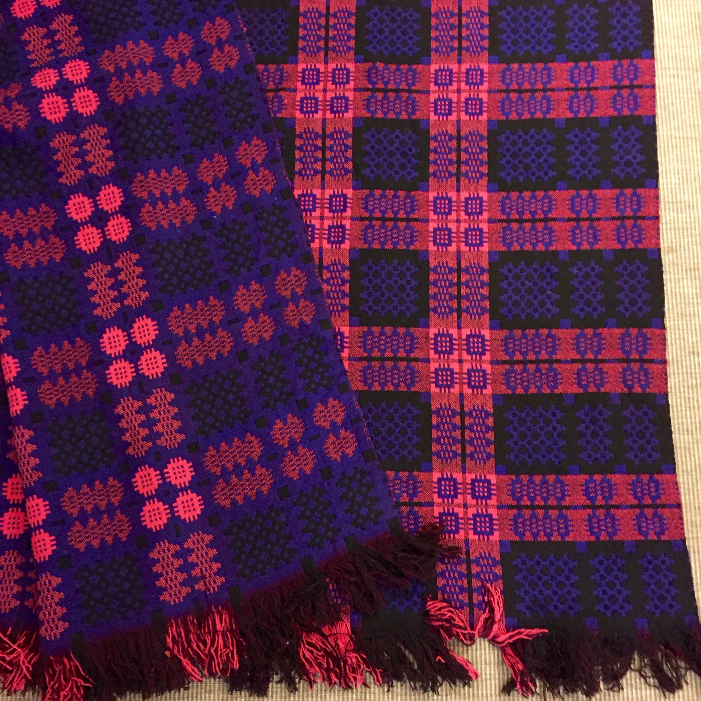 1970s welsh wool woven blanket