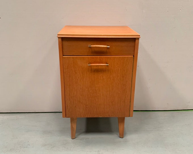 1960s teak bed side table / night stand by Lebus