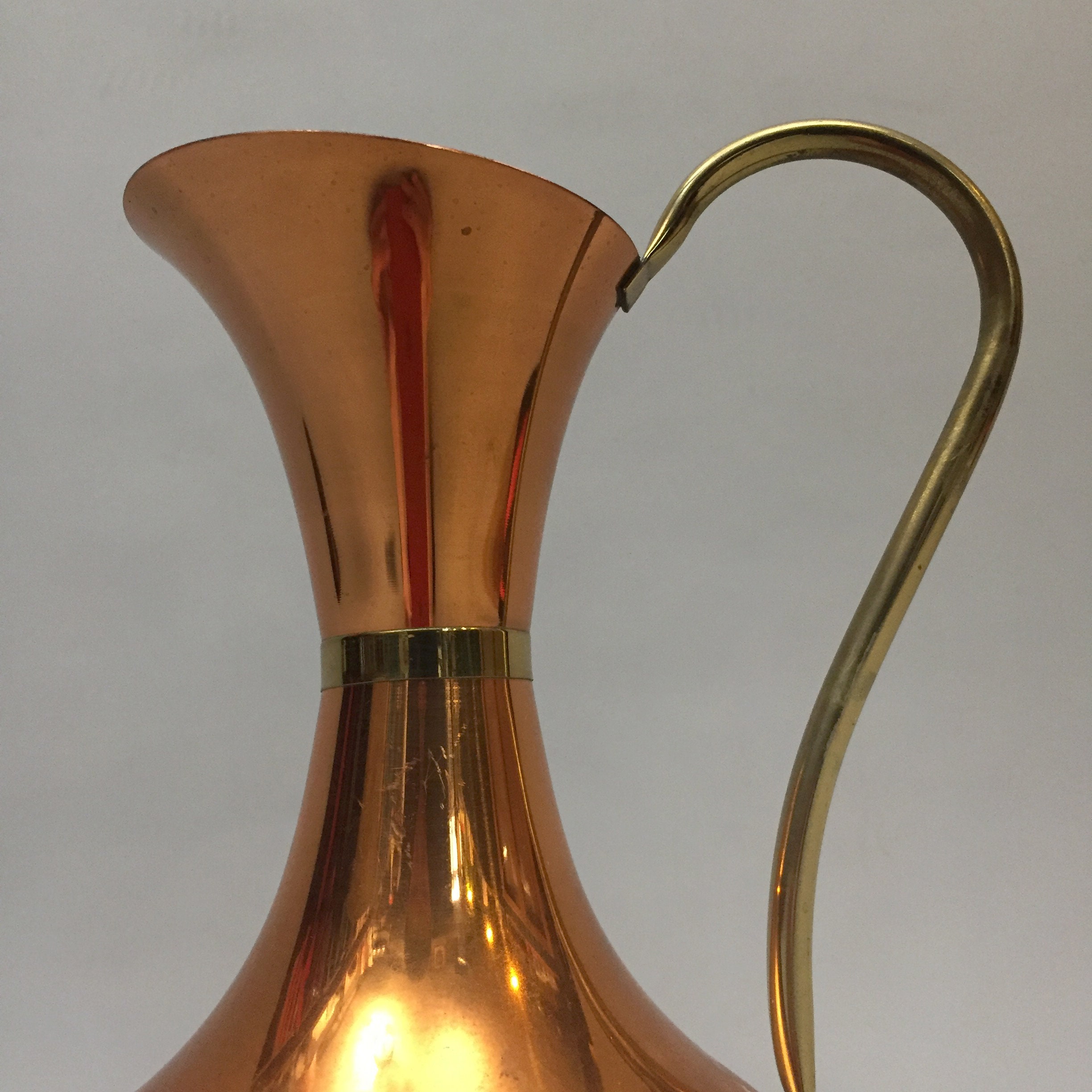copper pitcher jug vase