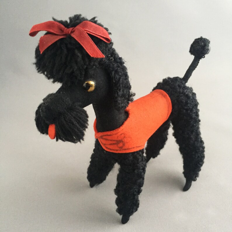 1950s felt poodle