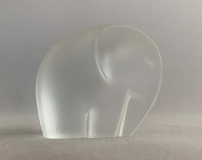 Royal Leerdam Art Deco Elephant, 1929 Lucienne Bloch Design