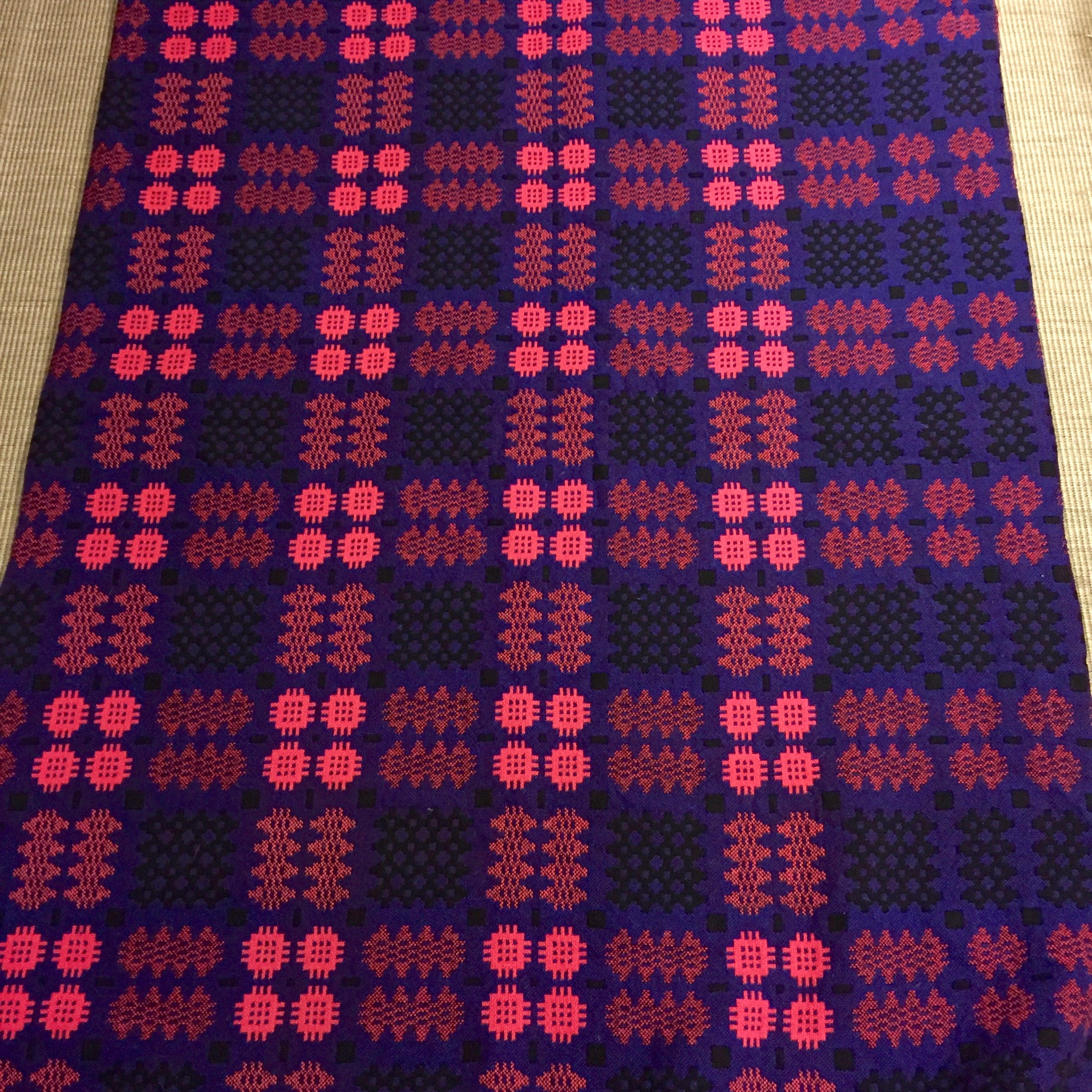 1970s welsh wool woven blanket