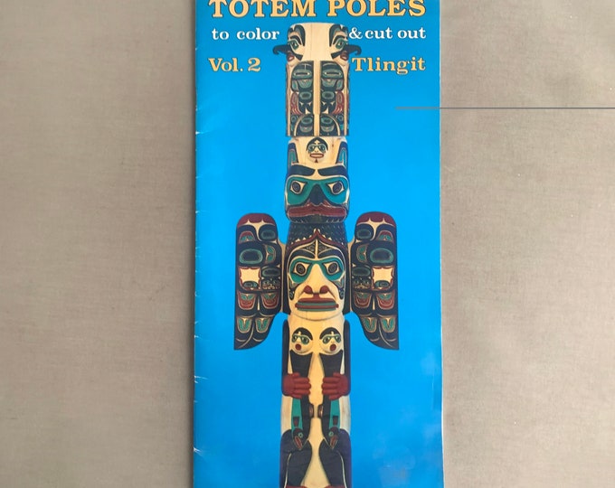 Totem pole book to colour and cut out