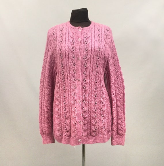 hand knitted mohair cardigan - image 1
