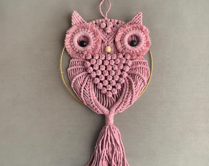 Macramé Owl wall hanging