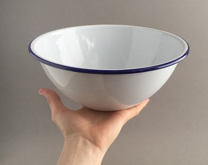 Large enamelware bowl