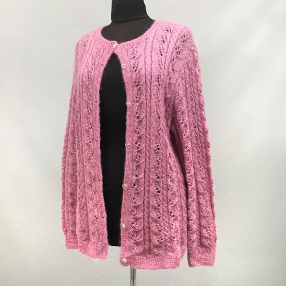 hand knitted mohair cardigan - image 3