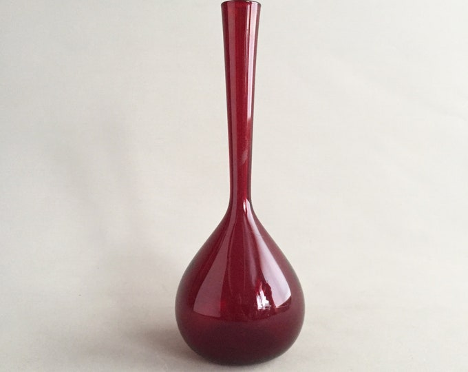 Swedish Blomglas red  vase