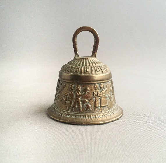 Embossed Brass Bell | Etsy UK