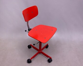 Vintage Red Kevi Child's Desk Chair by Jorgen Rasmussen, Denmark