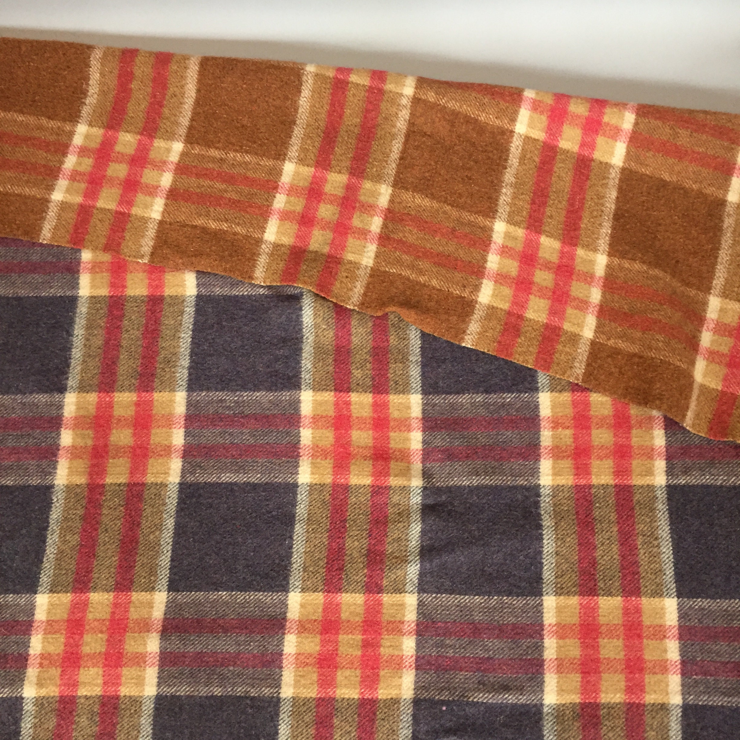 All wool British made rug / Blanket 1960s