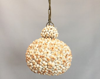 1960s shell pendant lamp
