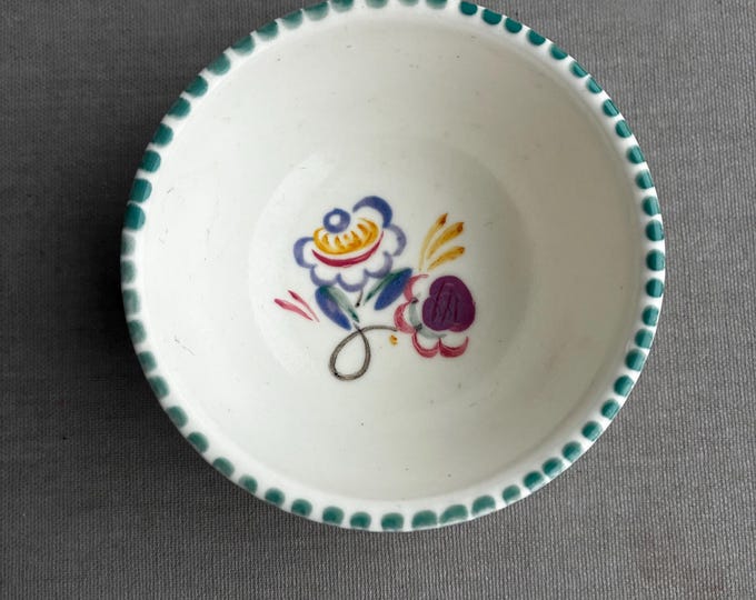 Poole Pottery traditional floral ware small dish / pin tray