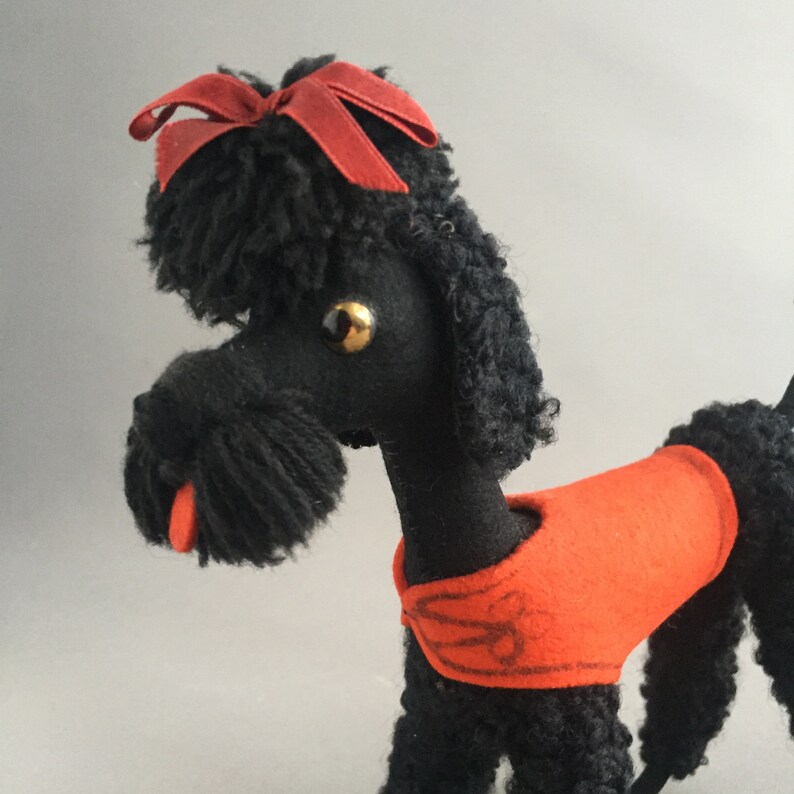 1950s felt poodle