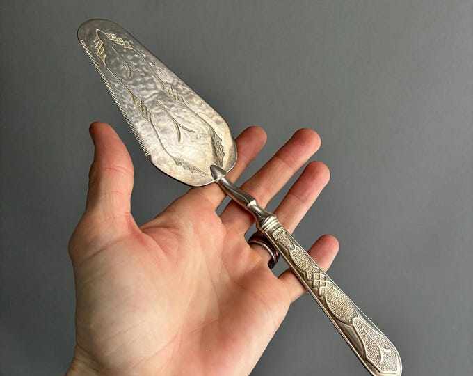 silver-plated cake serve / slicer / pie shovel