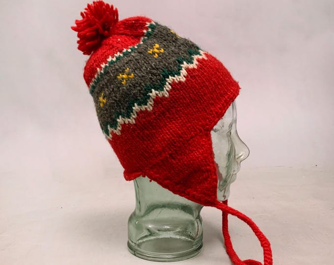 pure wool hand knitted hat
