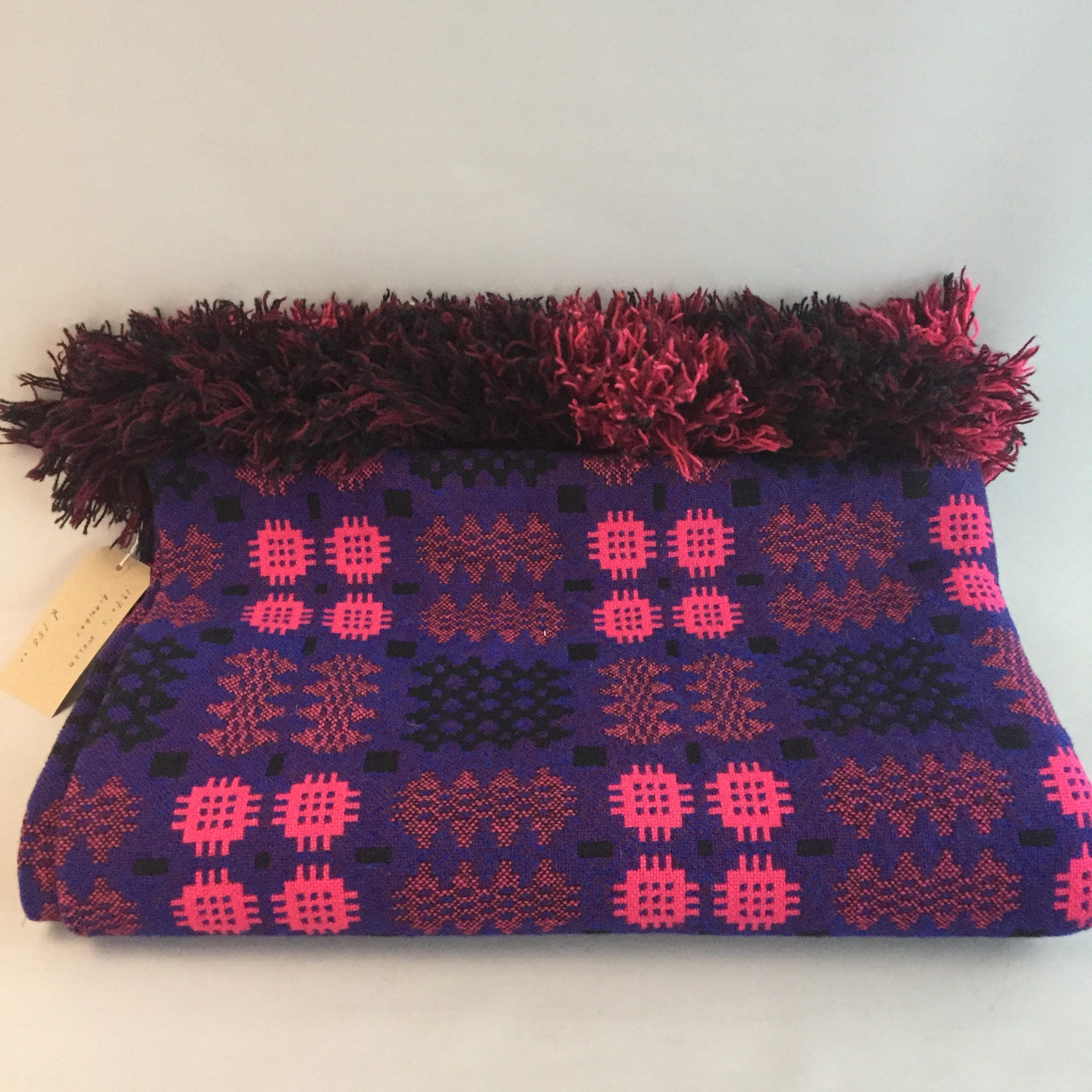 1970s welsh wool woven blanket