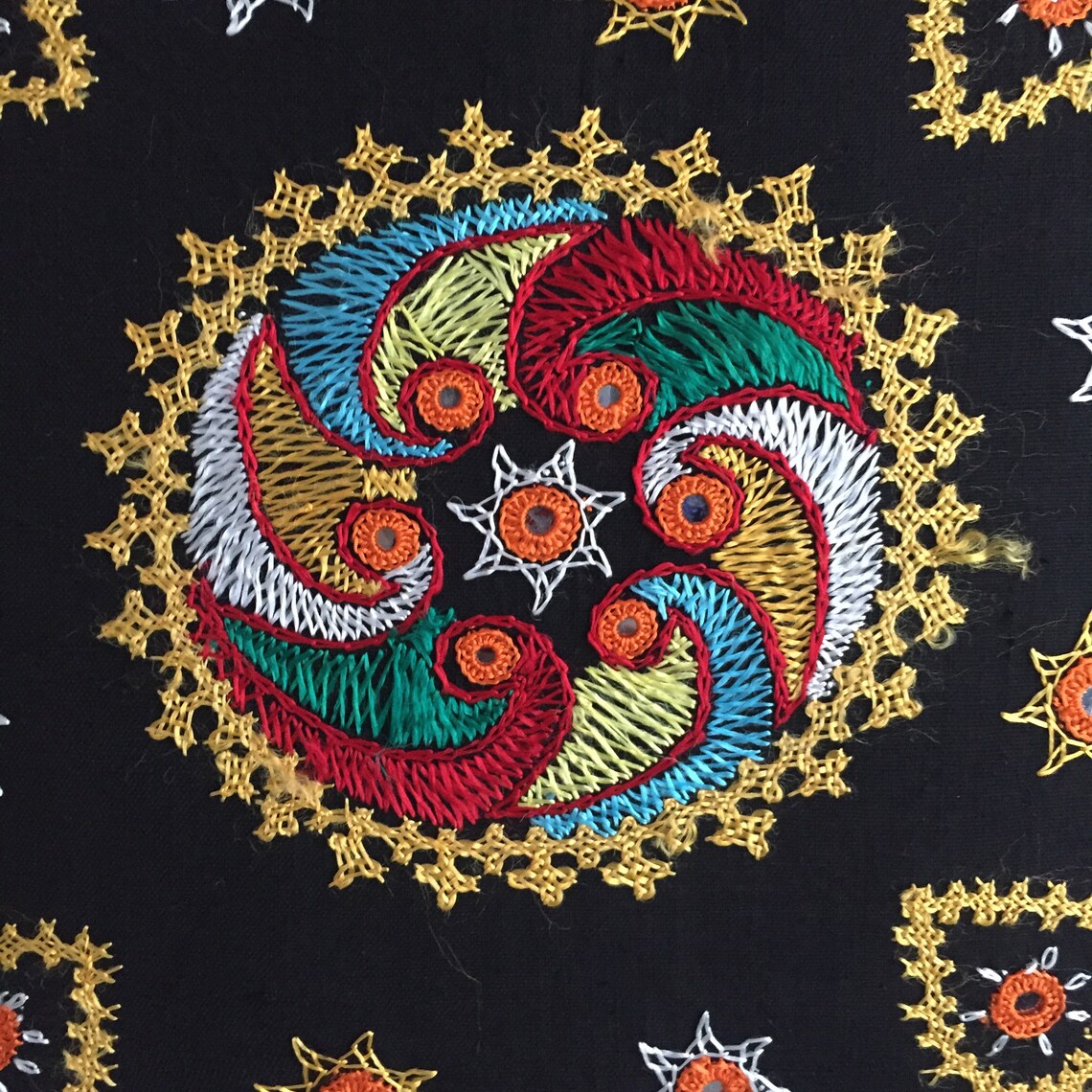 Embroidered Black Linen Cushion Cover Etsy UK