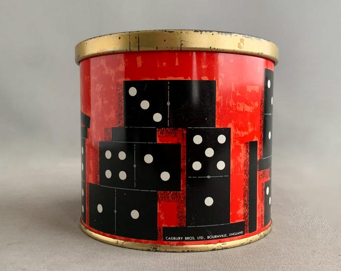 vintage Dominos in a tin