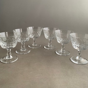 crystal glasses x 6