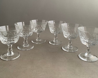 crystal glasses x 6