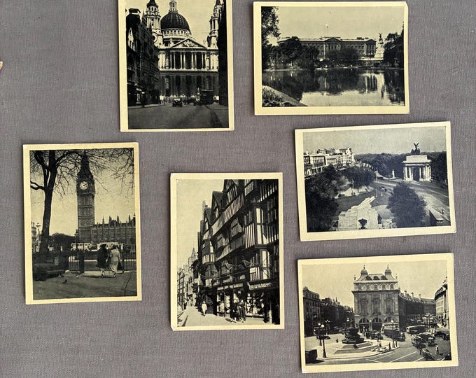 vintage souvenir photo wallet London Views 1930s
