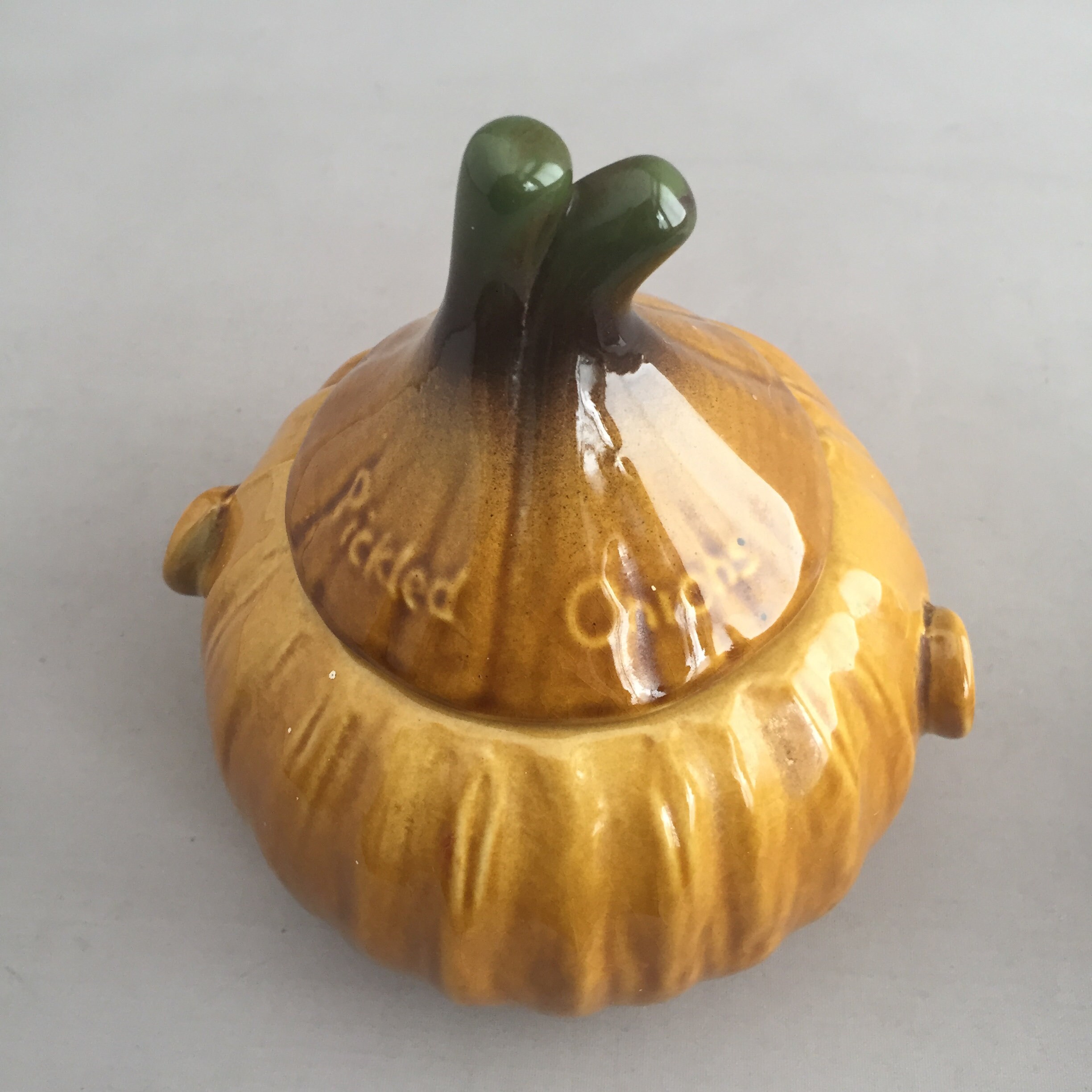 1960s pickled onion jar by Royal Norfolk, Staffordshire pottery
