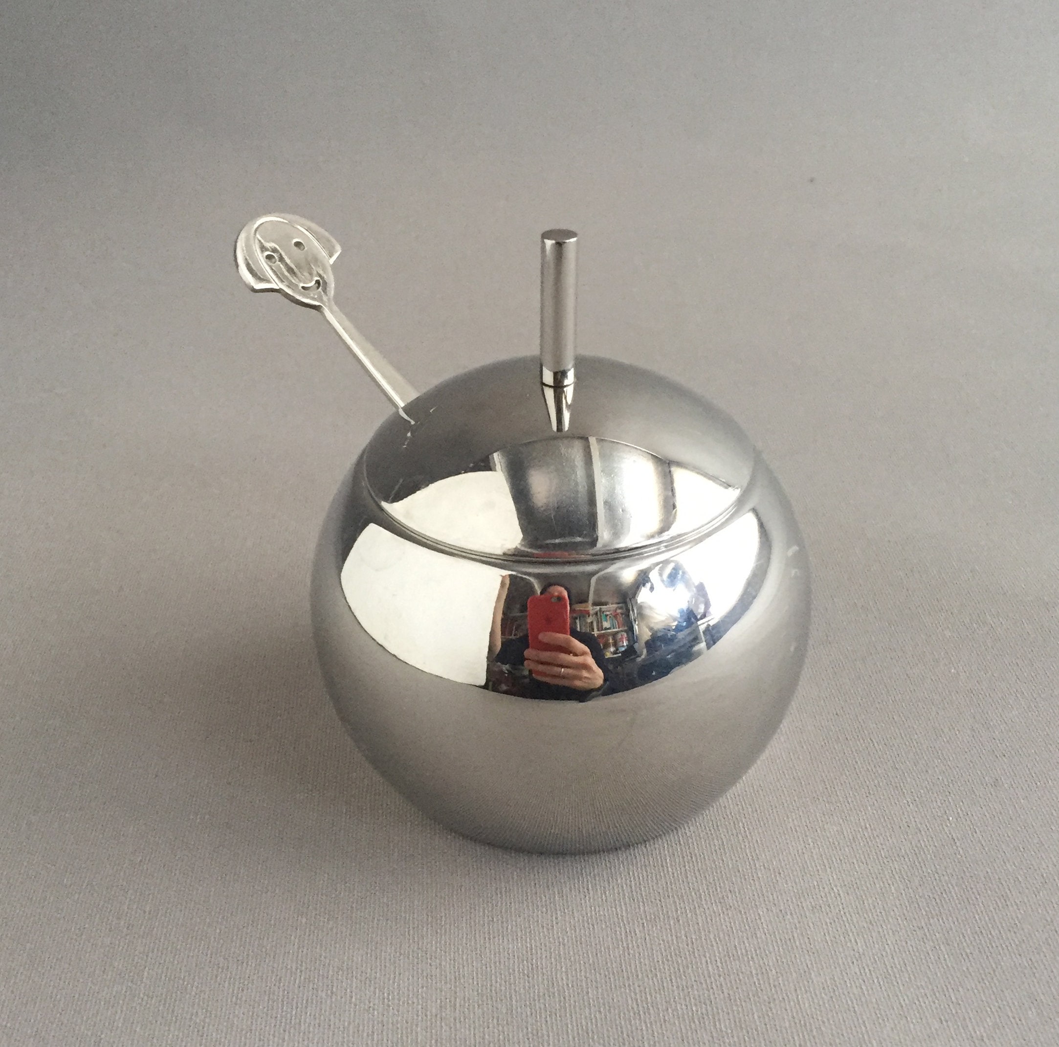 Anna sugar bowl and spoon by Alessi