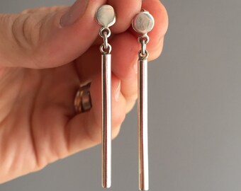 1980s silver (925) earrings