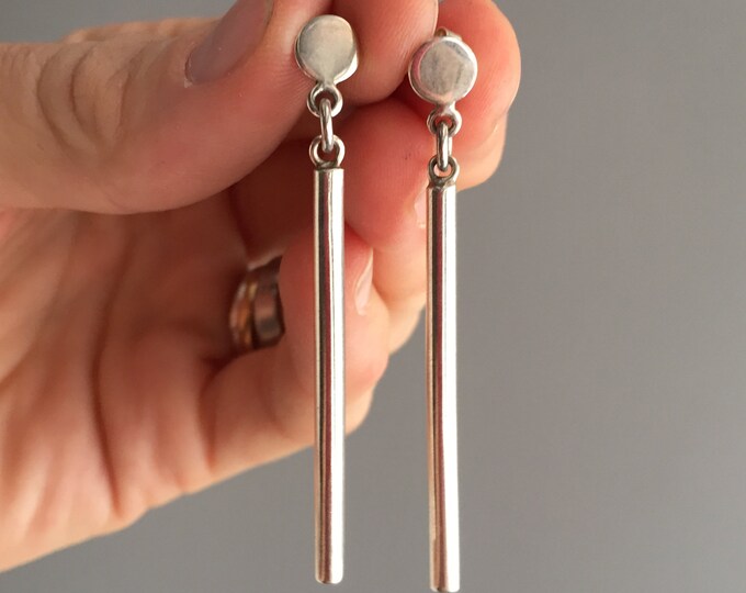 1980s silver (925) earrings