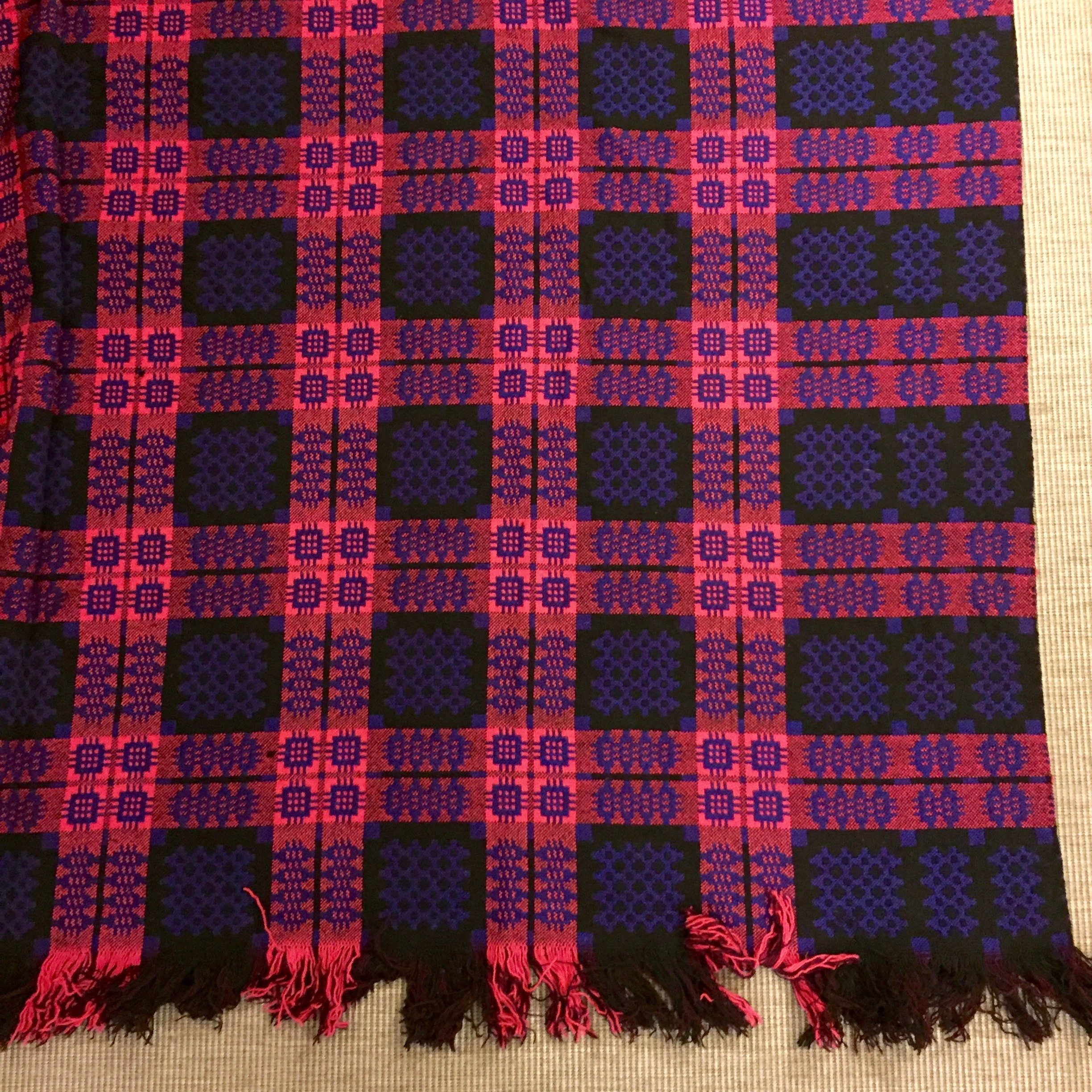 1970s welsh wool woven blanket