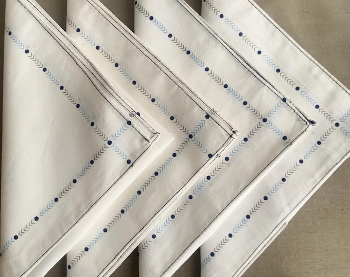 Fine cotton napkins x 8