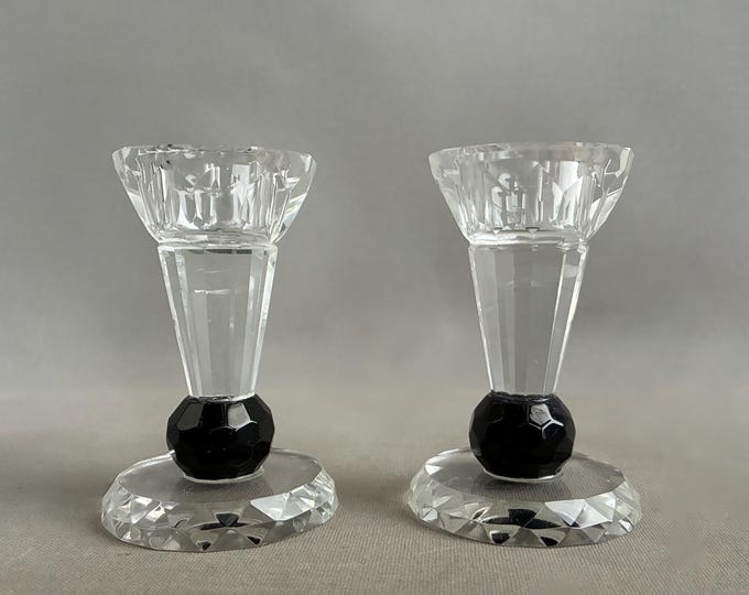 Crystal glass Candle Stick holders
