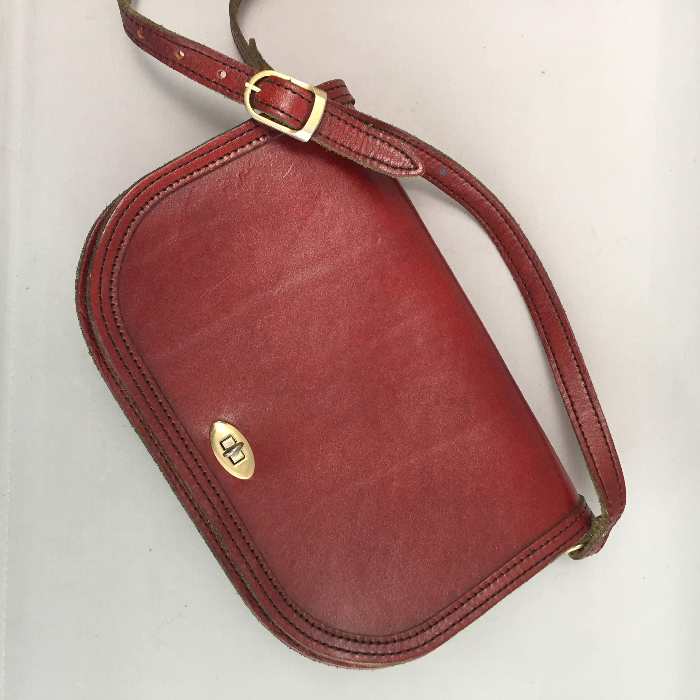 saddle leather crossbody