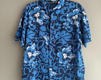 Burberry London floral Hawaiian-style short-sleeve button-down shirt M