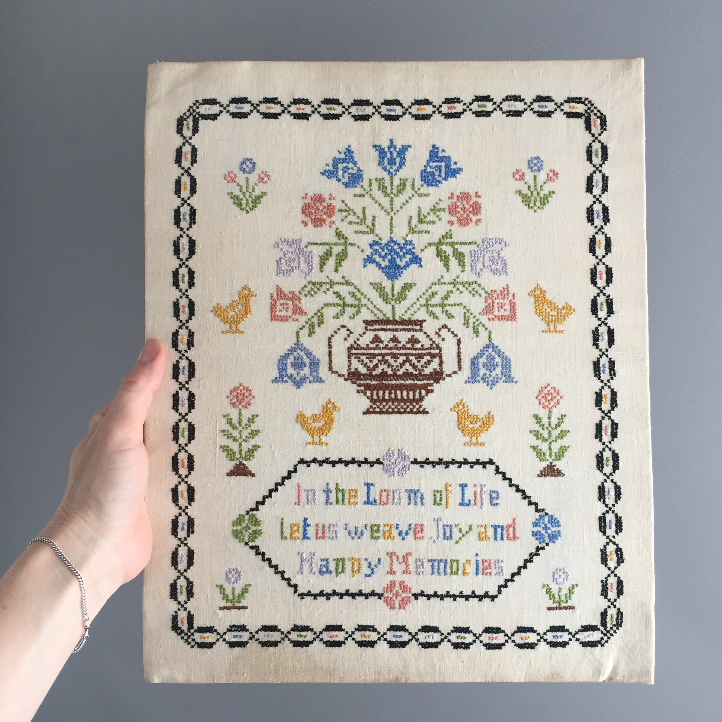 vintage cross stitch picture