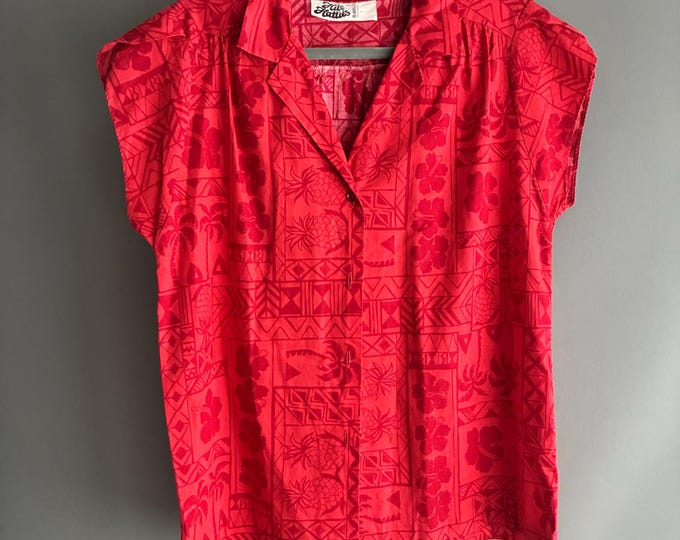 Ladies Hawaiian blouse Hilo Hattie Hawaiian "Aloha" shirt